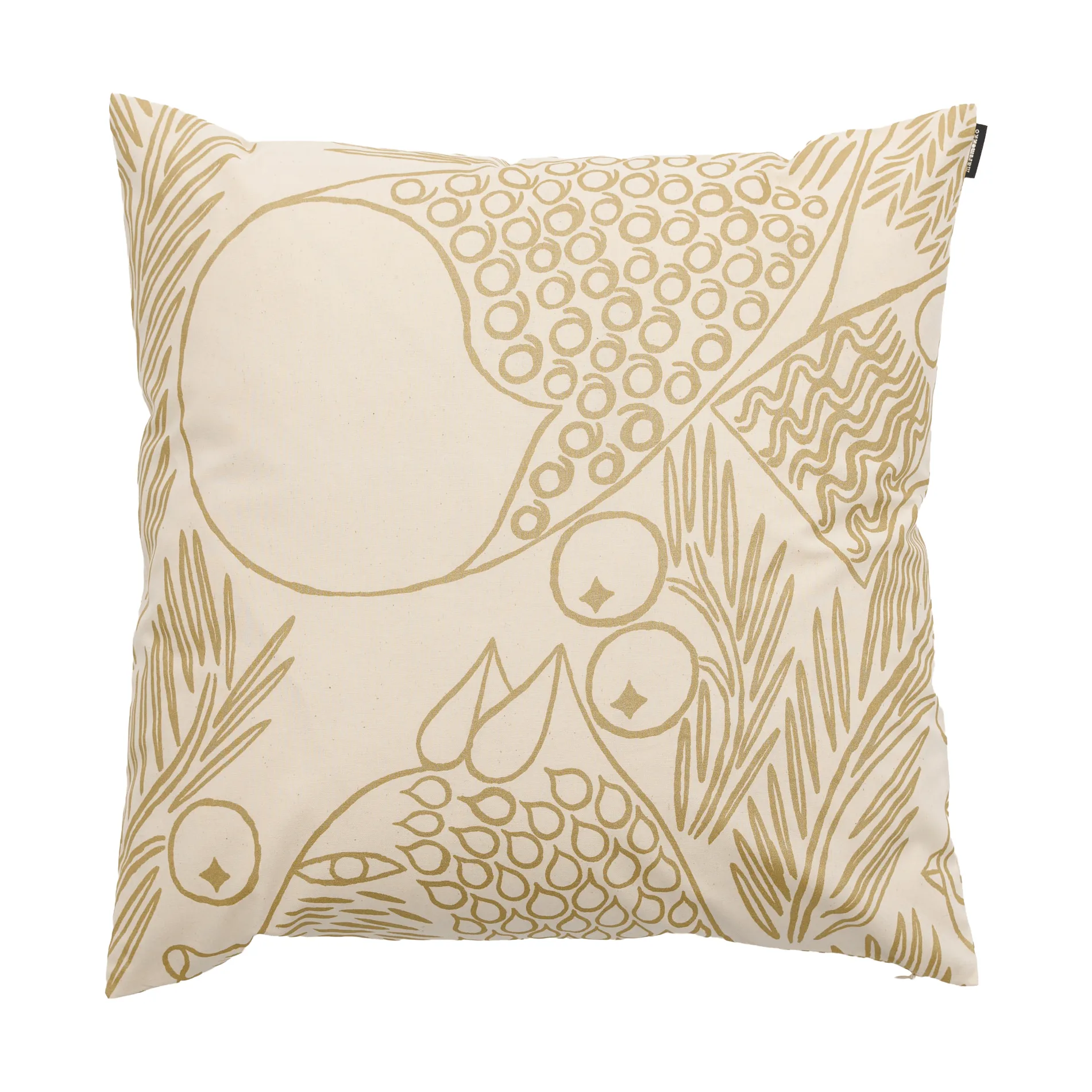 Piirto Ketunmarja kussenhoes, Off white-gold, 50x50 cm Marimekko