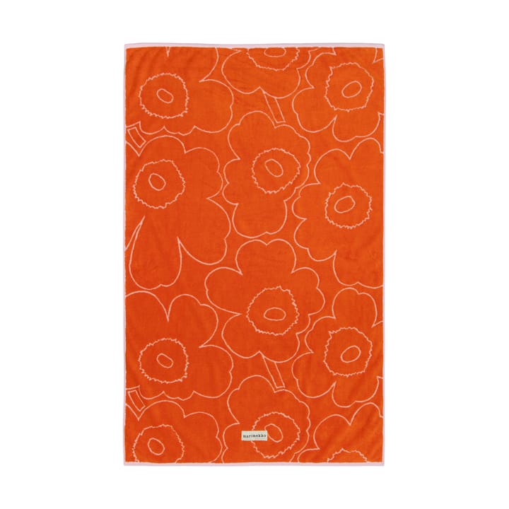 Piirto Unikko badhanddoek 100x160 cm - Burnt orange-pink - Marimekko