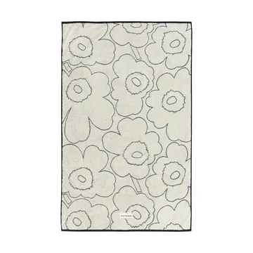 Piirto Unikko badhanddoek 100x160 cm - Ivory-black - Marimekko