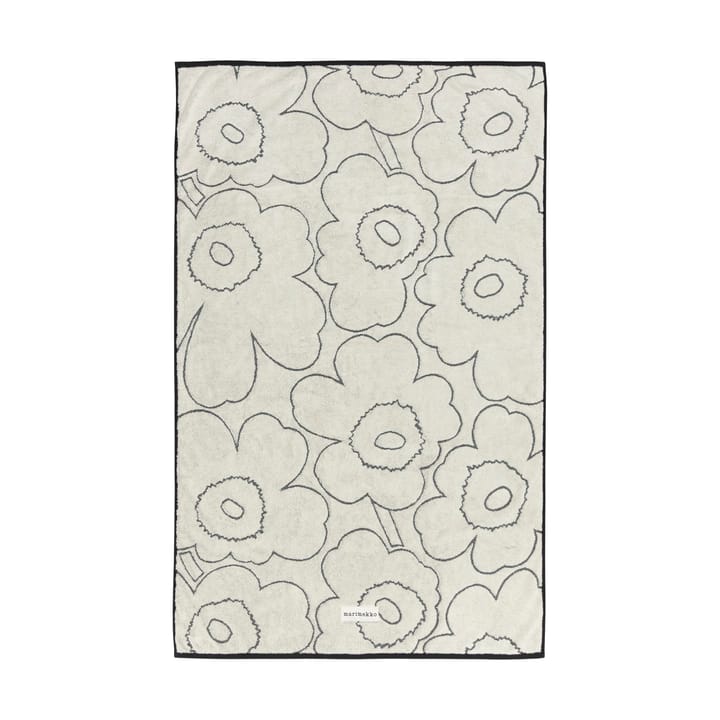 Piirto Unikko badhanddoek 100x160 cm - Ivory-black - Marimekko