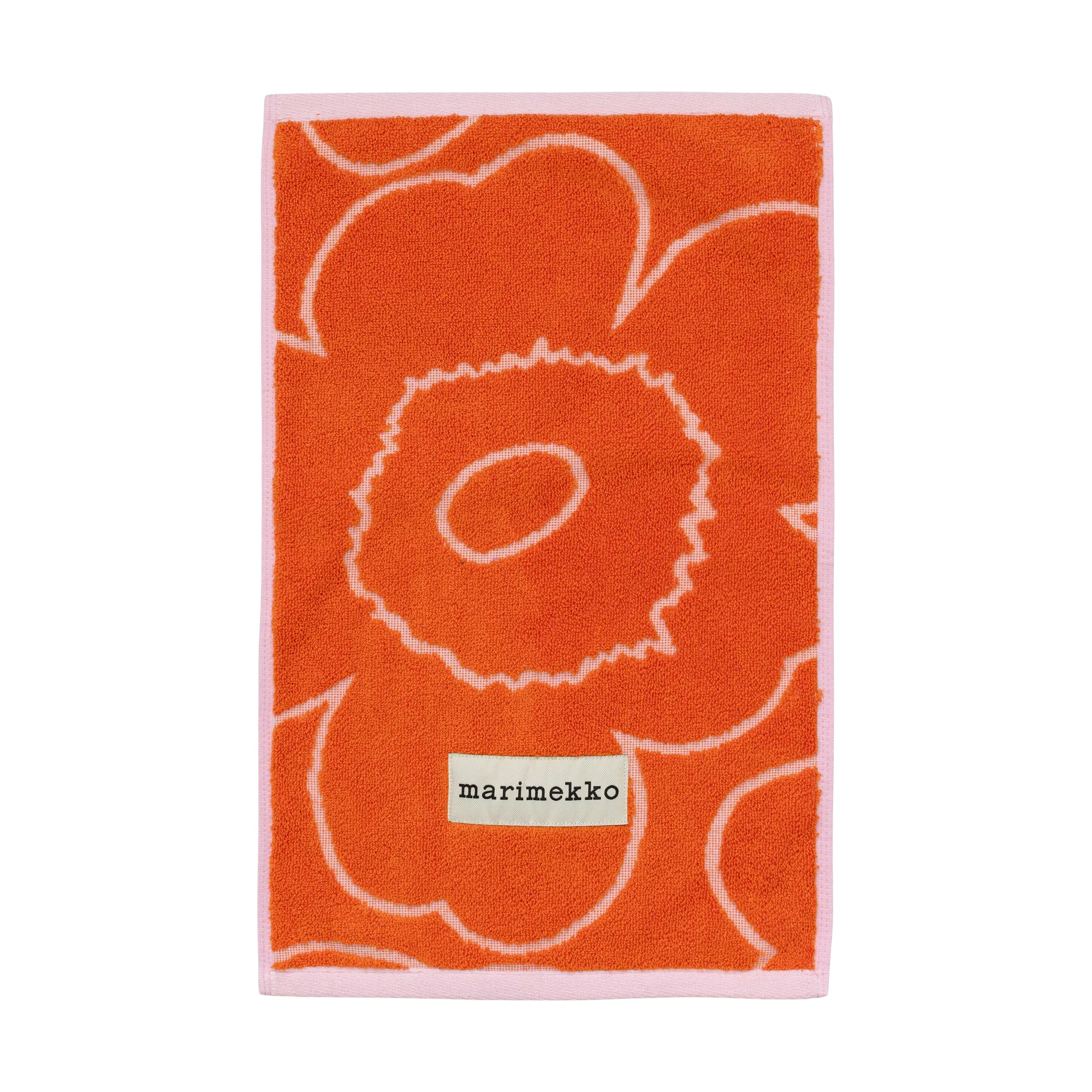 Piirto Unikko gastenhanddoek 30x50 cm, Burnt orange-pink Marimekko