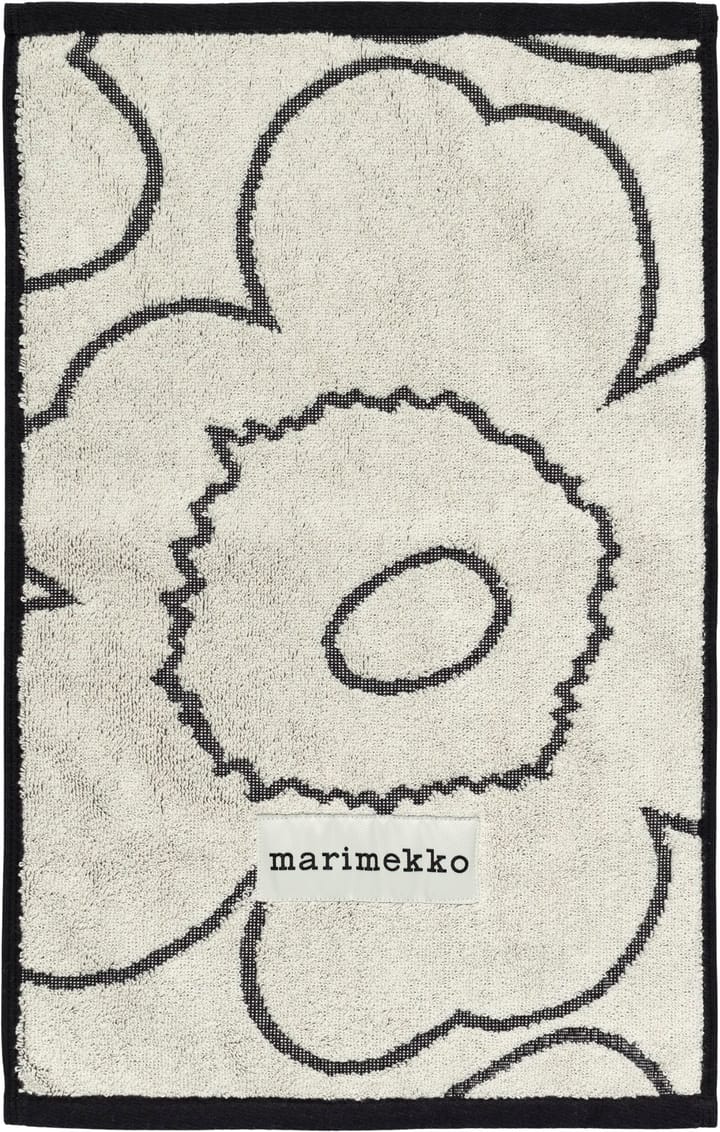 Piirto Unikko gastenhanddoek 30x50 cm, Ivory-black Marimekko