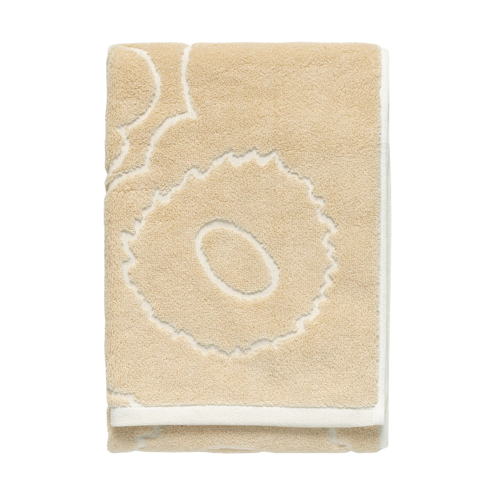 Piirto Unikko handdoek 50x100 cm, Beige Marimekko