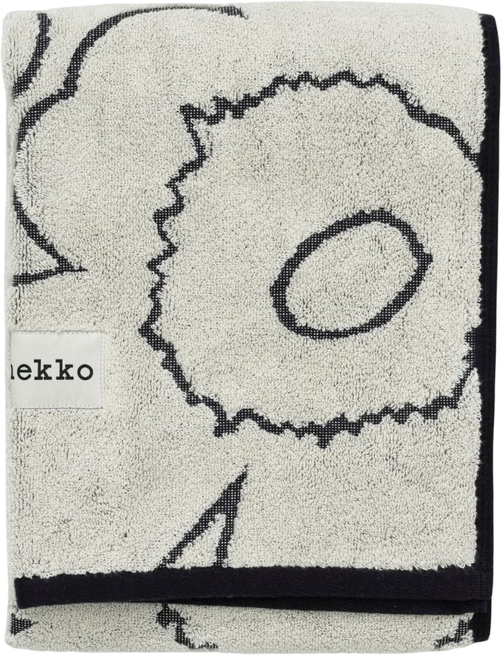 Piirto Unikko handdoek 50x100 cm, Ivory-black Marimekko