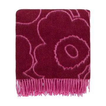 Piirto Unikko plaid 130x170 cm - Bordeaux-fuchsia - Marimekko