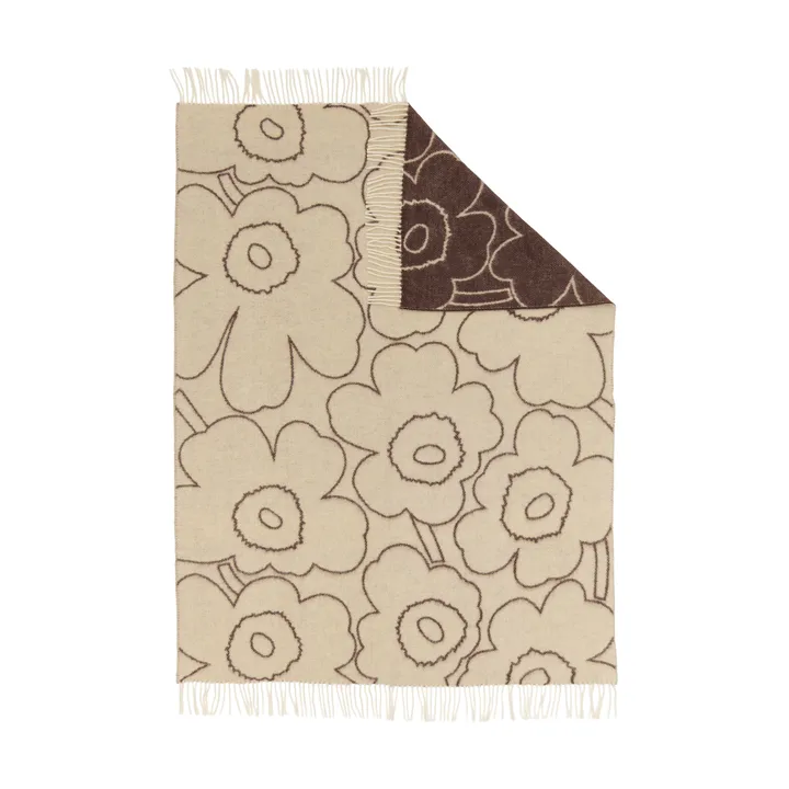 Piirto Unikko plaid 130x170 cm - Off white-muisgrijs - Marimekko