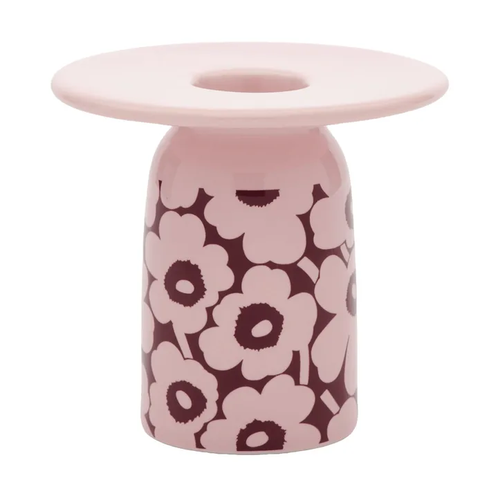 Pikkuinen Unikko kandelaar - Pink-bordeaux - Marimekko