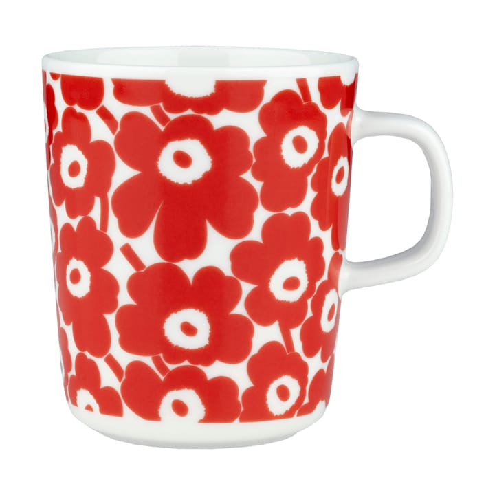 Pikkuinen Unikko mok 25 cl - White-red - Marimekko