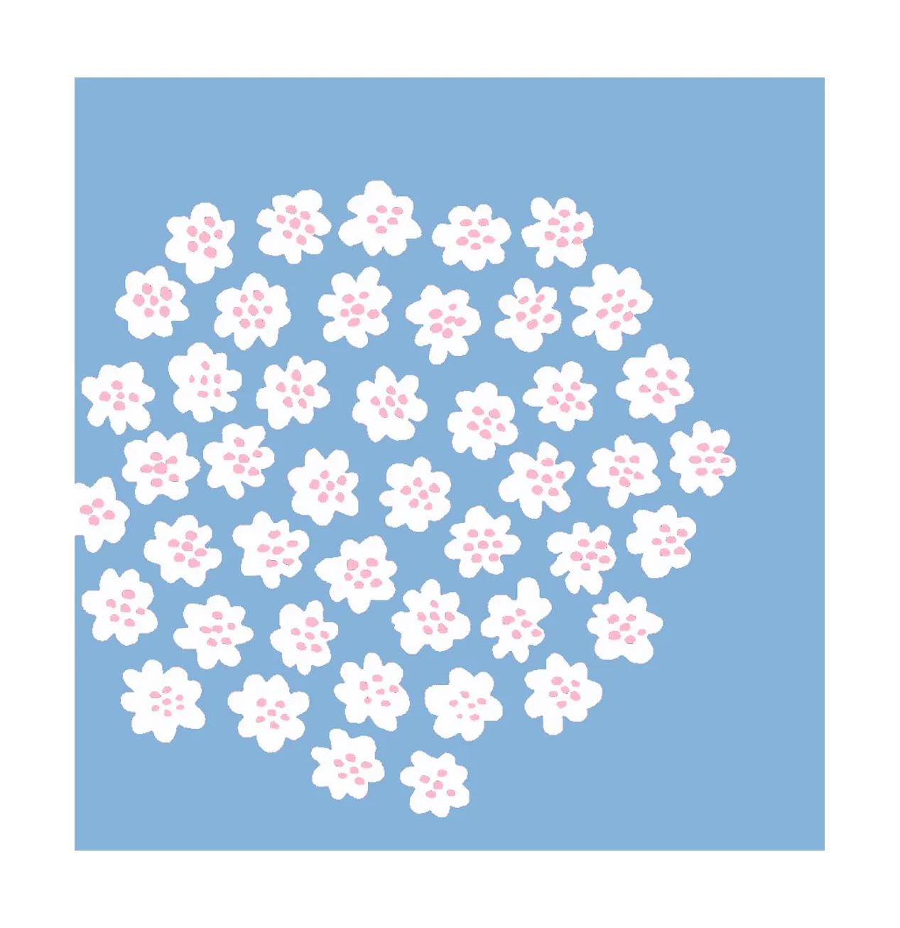 Puketti servet 33x33 cm 20-pack, Light Blue Marimekko