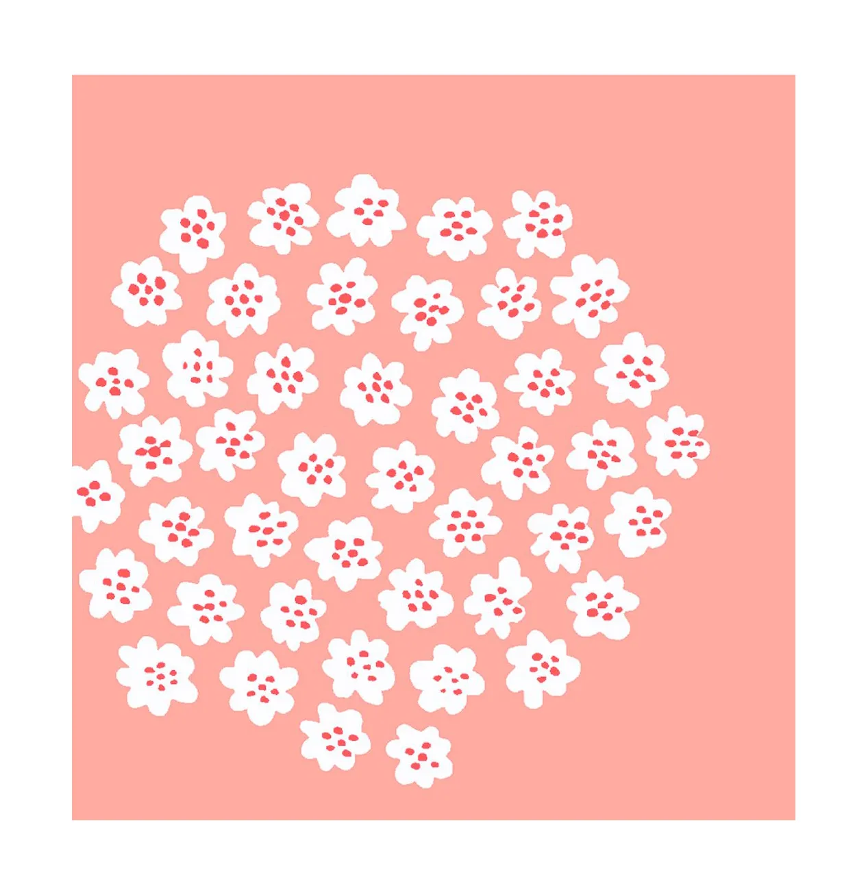 Puketti servet 33x33 cm 20-pack, Rose Marimekko