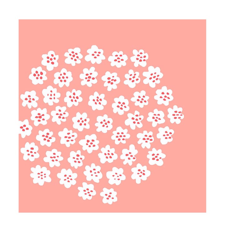 Puketti servet 33x33 cm 20-pack - Rose - Marimekko