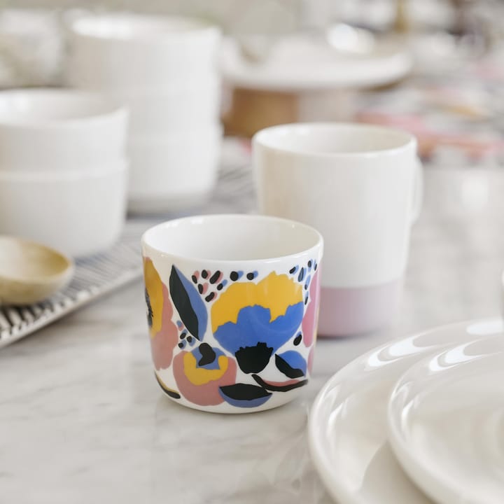 Puolikas mok 25 cl - wit-roze - Marimekko