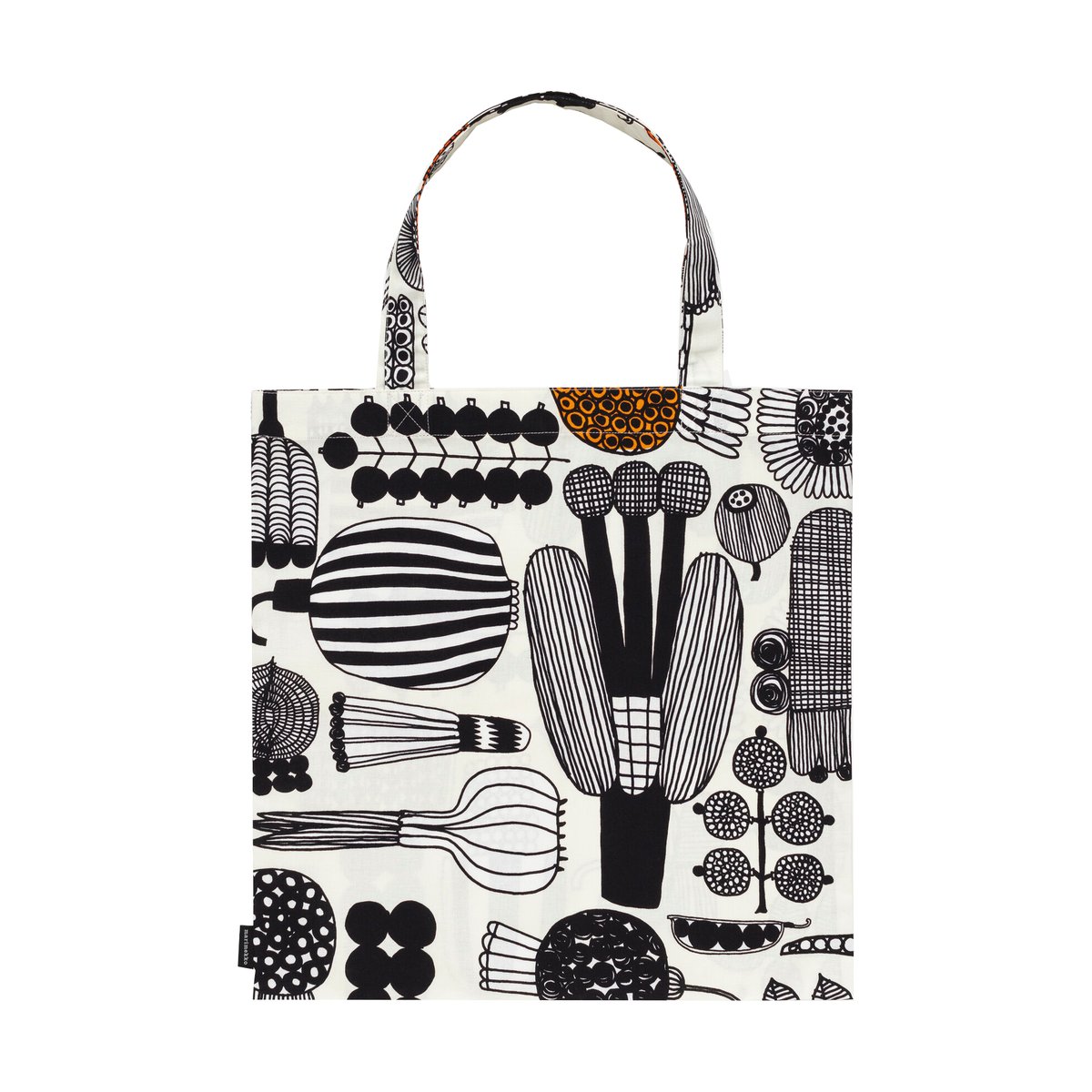 Marimekko Puutarhurin parhaat tas 44x43 cm White-black-orange