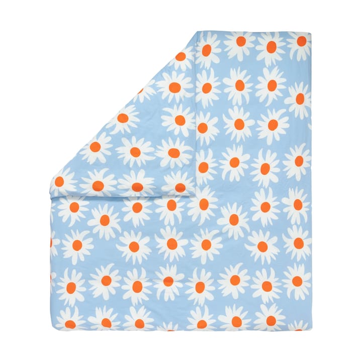 Rakastaa ei rakasta dekbedovertrek 240x220 cm - Orange-Off-white-light blue - Marimekko