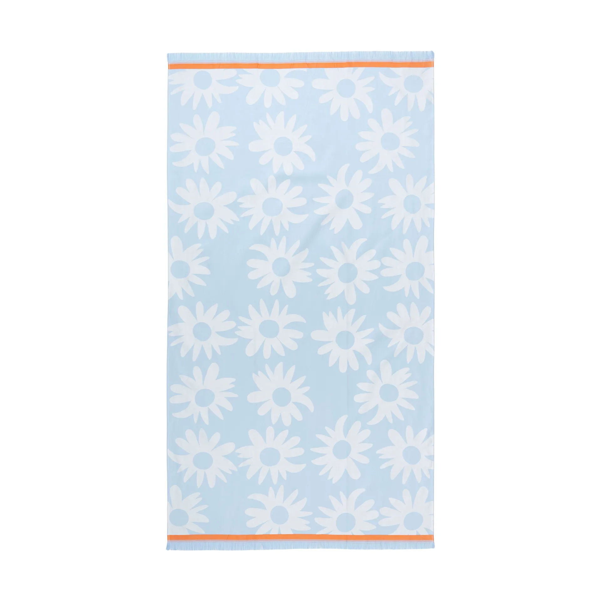 Rakastaa ei rakasta hamam badhanddoek 91x165 cm, Orange-Off-white-light blue Marimekko