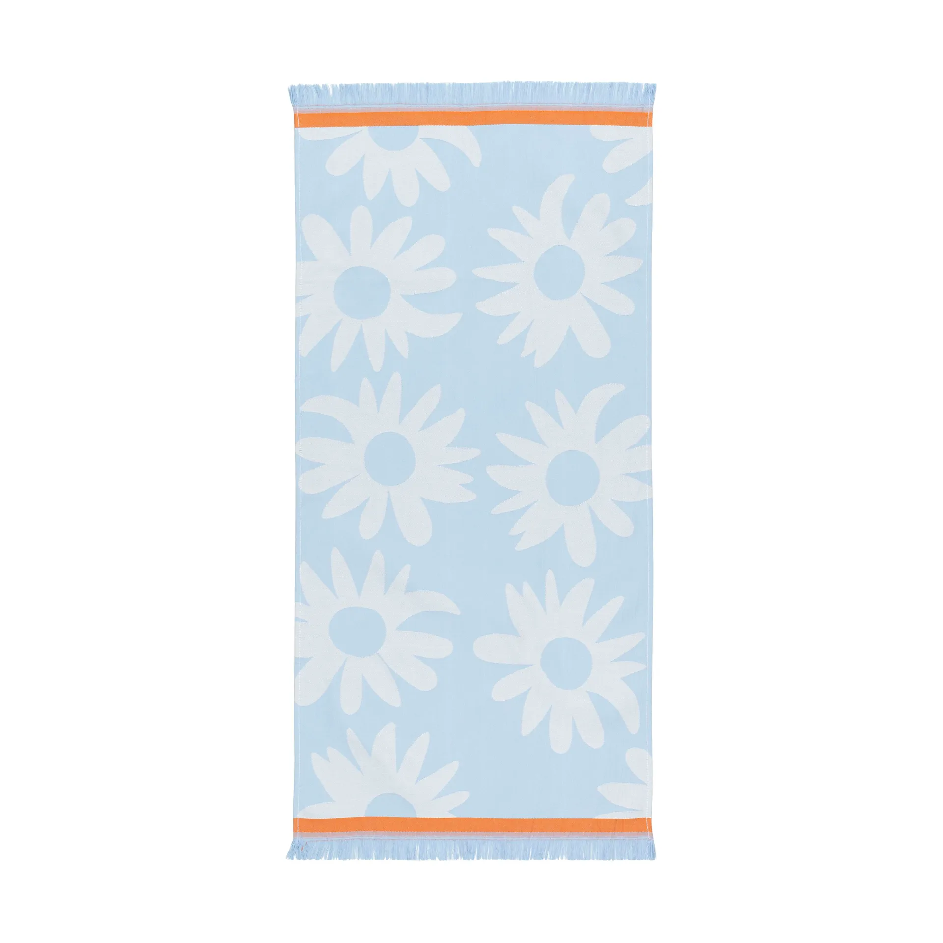 Rakastaa ei rakasta hamam handdoek 45x92 cm, Orange-Off-white-light blue Marimekko