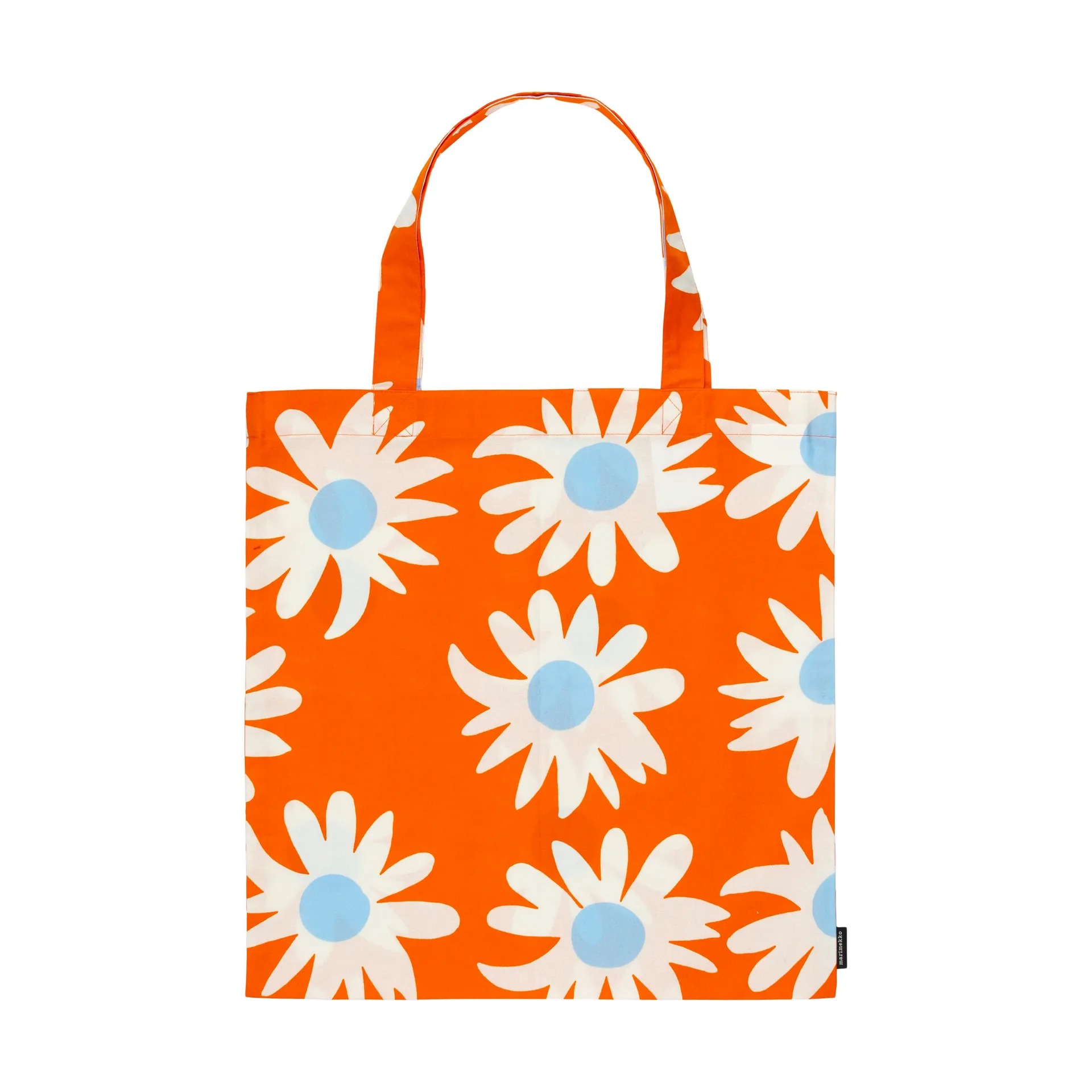 Rakastaa ei rakasta tas 44x43 cm, Orange-Off-white-light blue Marimekko