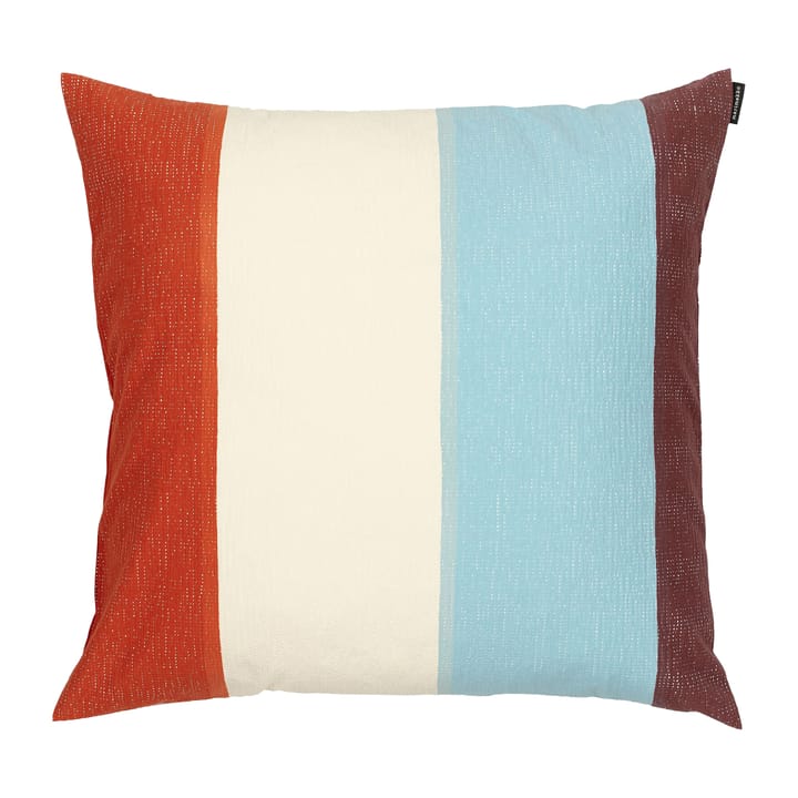Ralli kussenhoes 50x50 cm - Light blue-off white-orange - Marimekko