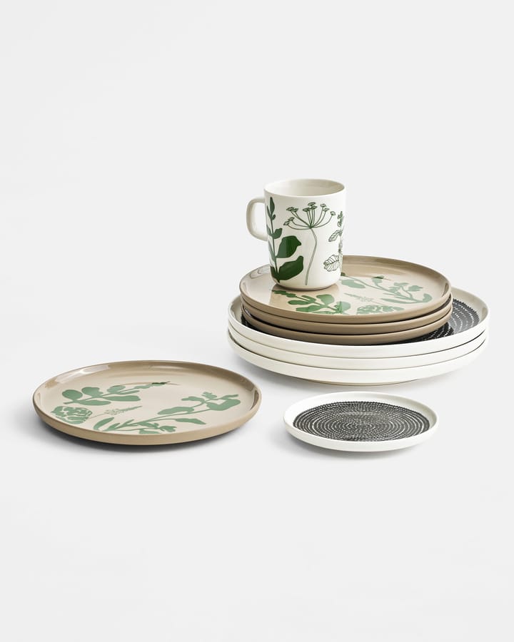 Räsymatto bord Ø 13,5 cm, zwart-wit Marimekko