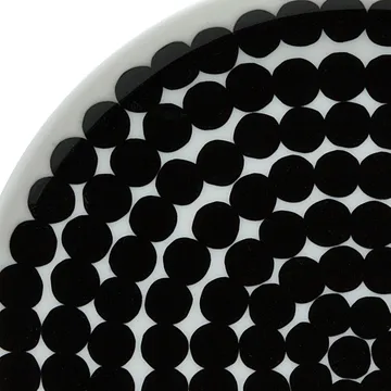 Räsymatto bord 20 cm, 6-pack zwart-wit - Marimekko