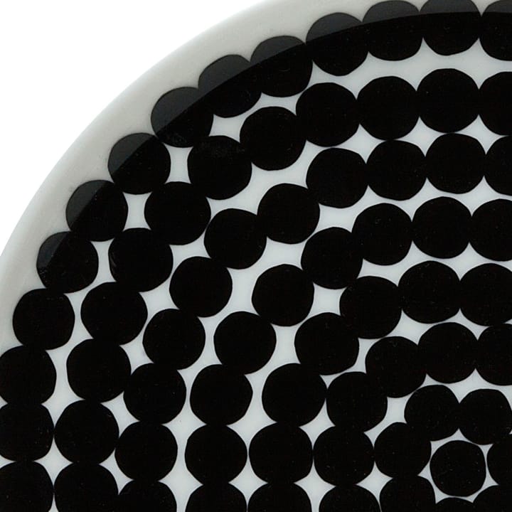 Räsymatto bord 20 cm, 6-pack zwart-wit - undefined - Marimekko