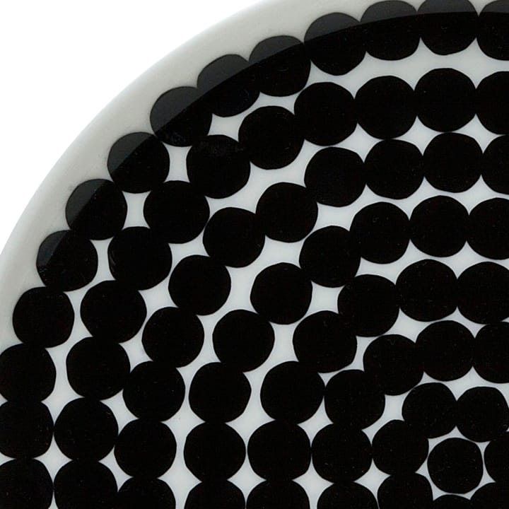 Räsymatto bord Ø 20 cm, zwart-wit Marimekko