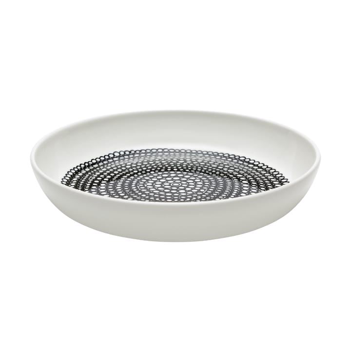 Räsymatto bord Ø20,5 cm, Wit-zwart Marimekko