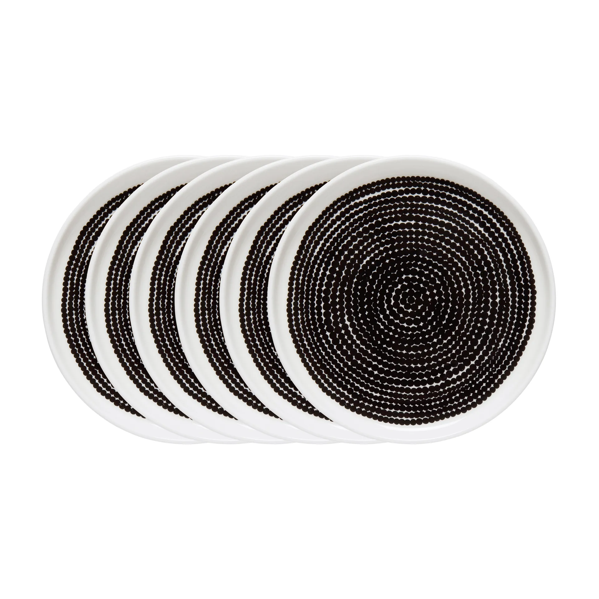 Räsymatto bord Ø 25 cm - 6 pack kleine stippen Marimekko