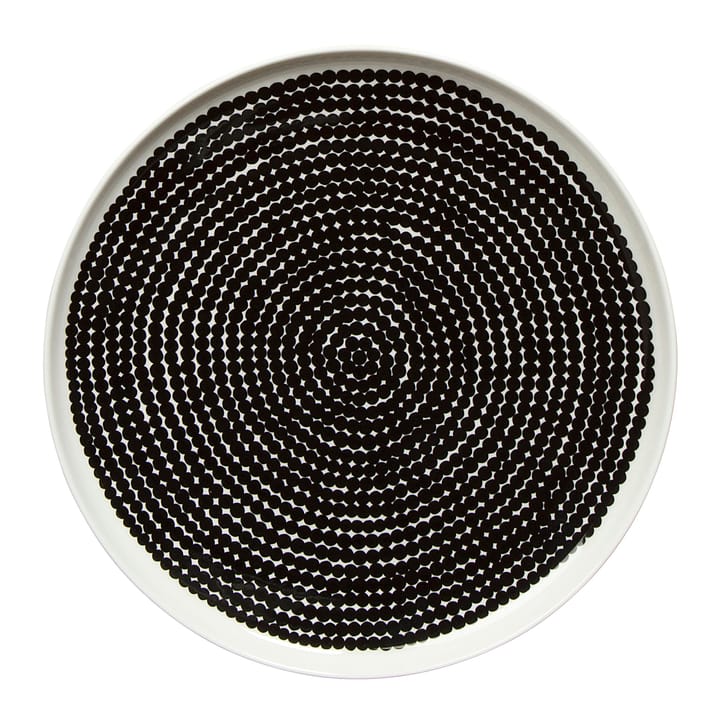 Räsymatto bord - zwart-wit (kleine stippen) - Marimekko