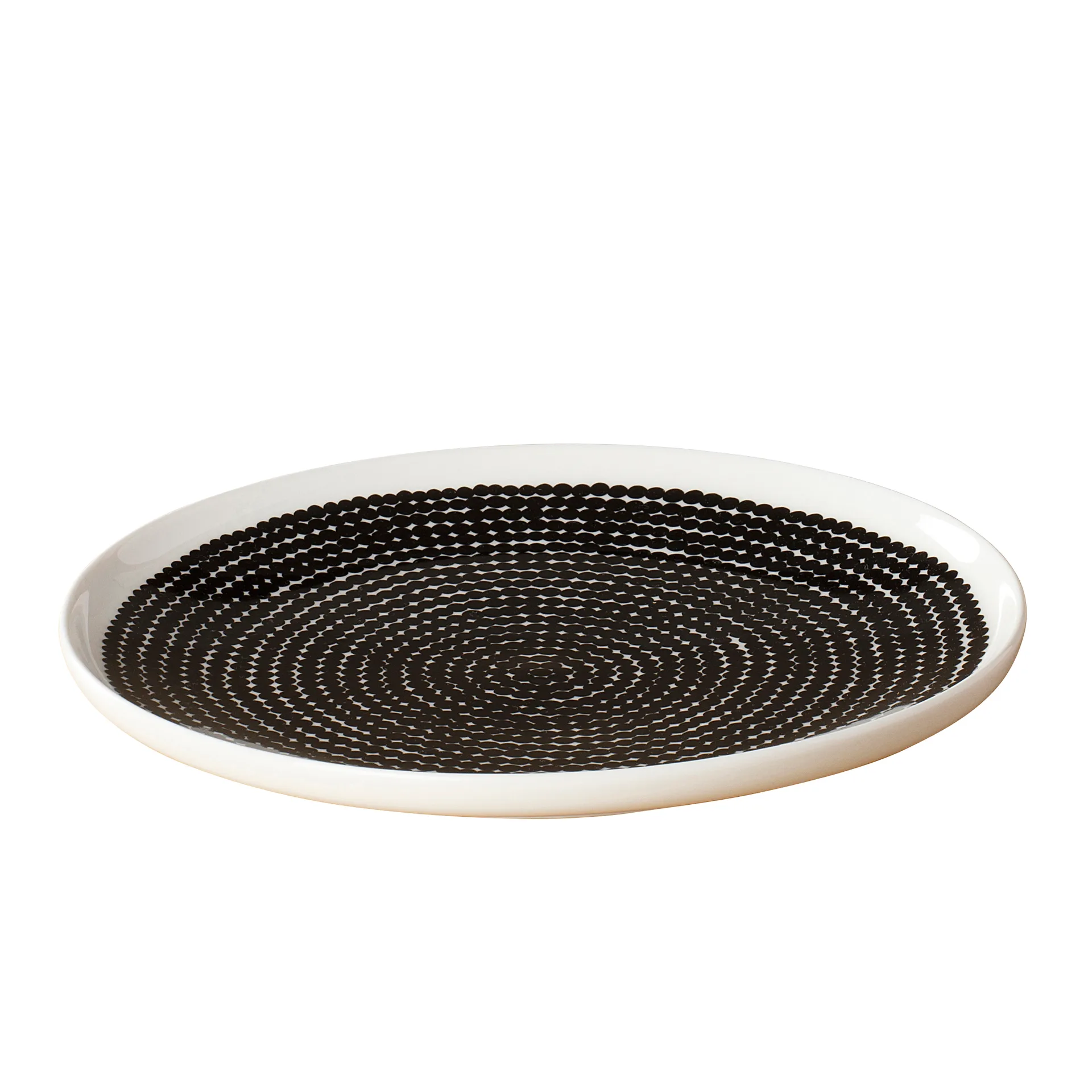 Räsymatto bord, zwart-wit (kleine stippen) Marimekko
