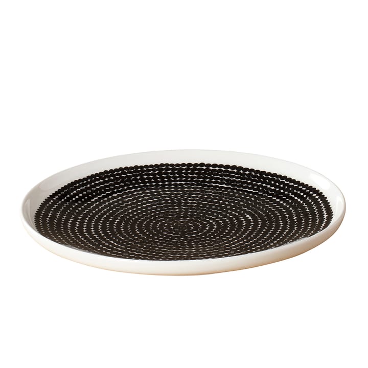 Räsymatto bord, zwart-wit (kleine stippen) Marimekko