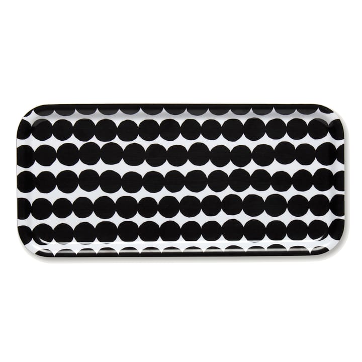 Räsymatto dienblad 15x32 cm - Zwart-wit - Marimekko