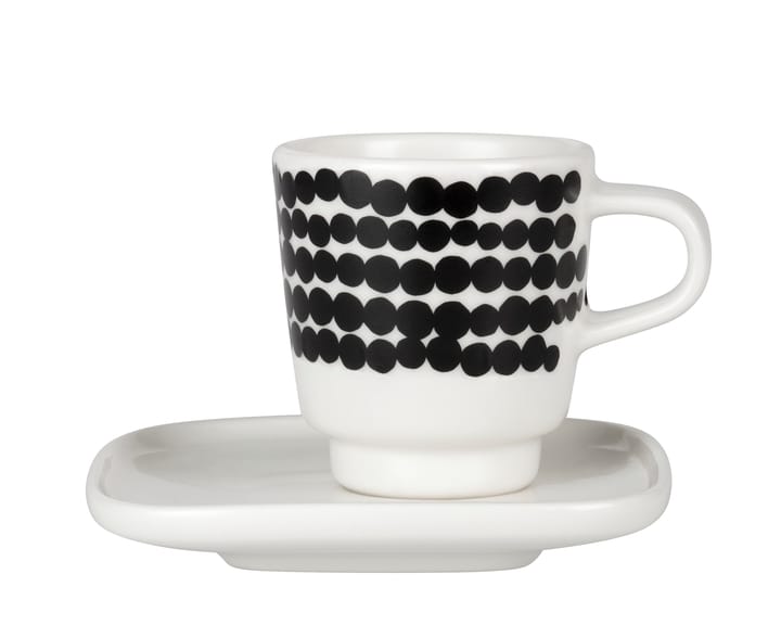 Räsymatto espressokop - zwart-wit - Marimekko