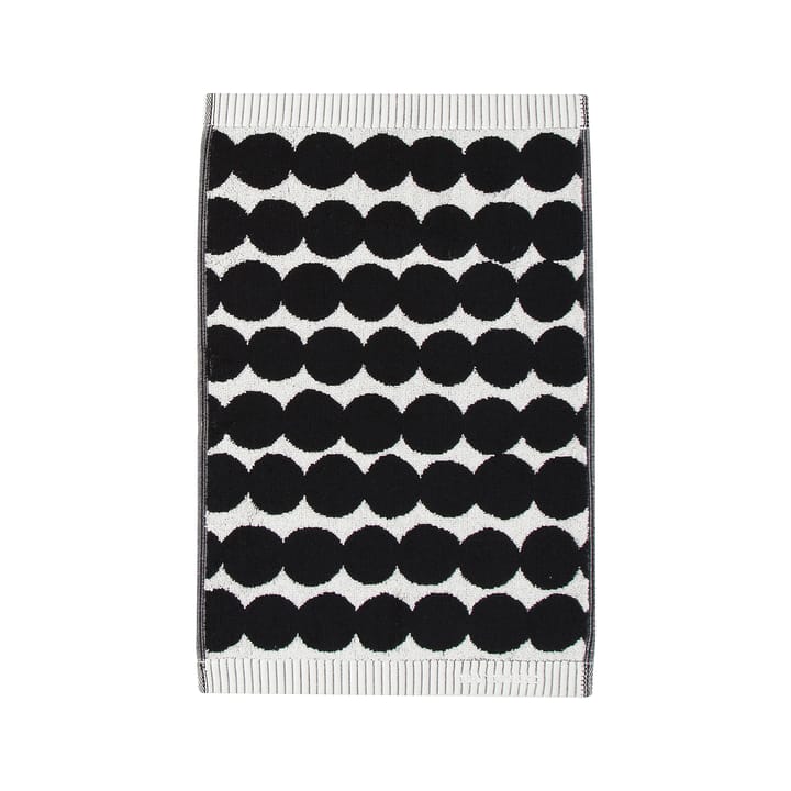 Räsymatto handdoek zwart - gastendoek 30 x 50 cm. - Marimekko