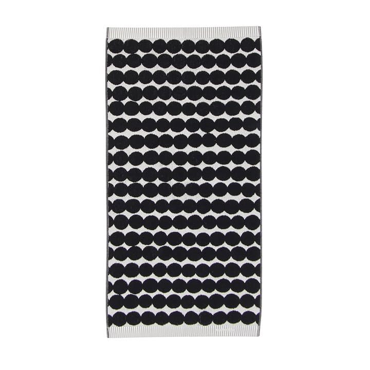 Räsymatto handdoek zwart - handdoek 50 x 100 cm. - Marimekko