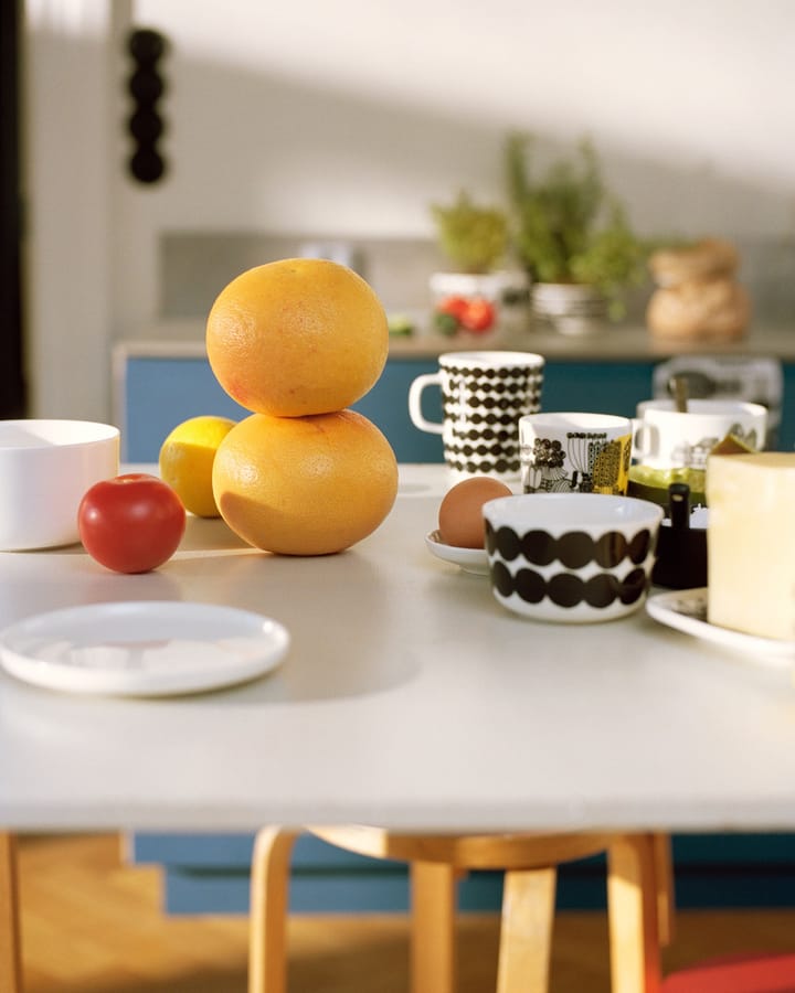 Räsymatto mok 25 cl, zwart-wit Marimekko