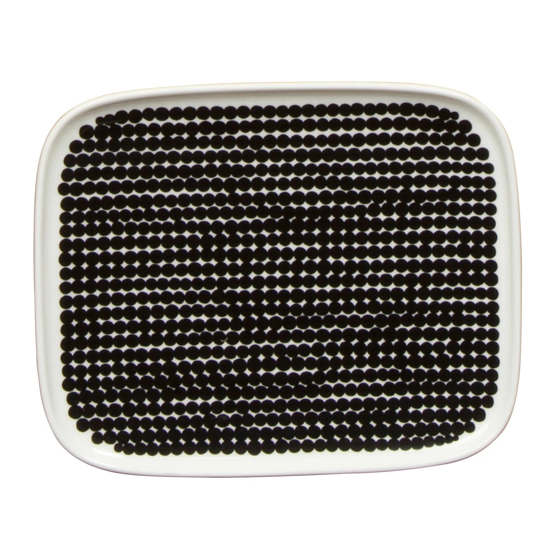 Räsymatto schotel, zwart-wit Marimekko