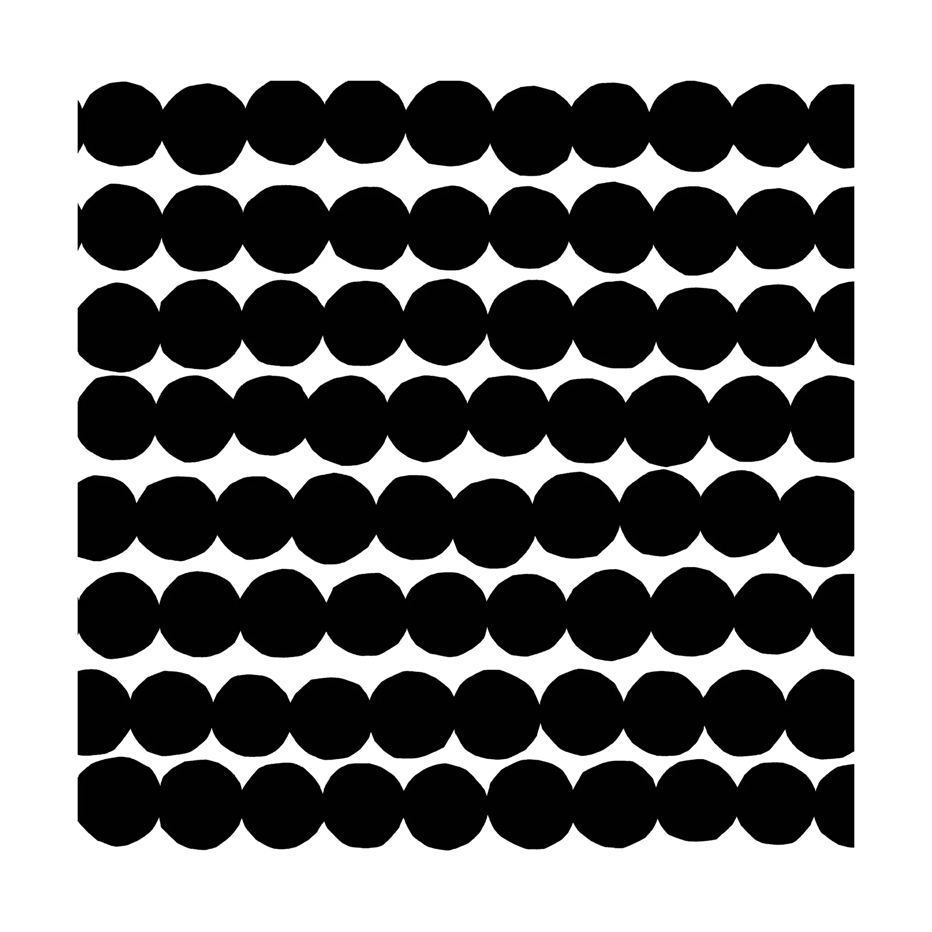 Räsymatto servet 33x33 cm 20-pack, Black-White Marimekko