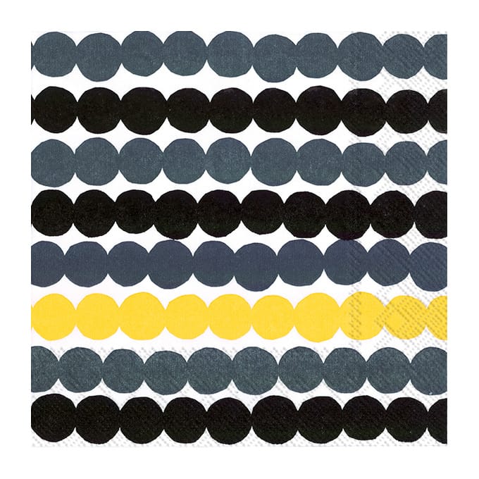 Räsymatto servet 33x33 cm 20-pack - Geel - Marimekko