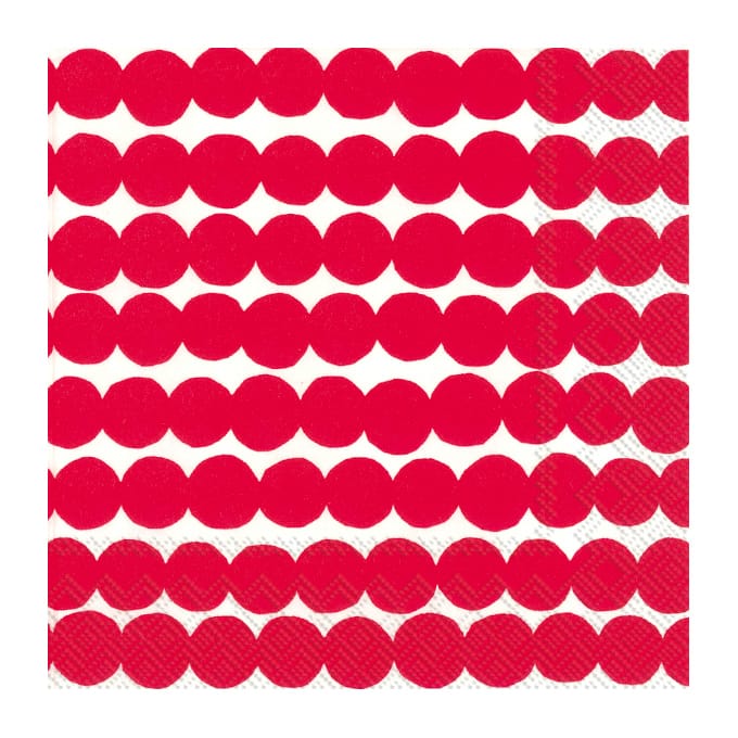 Räsymatto servet 33x33 cm 20-pack - Rood - Marimekko