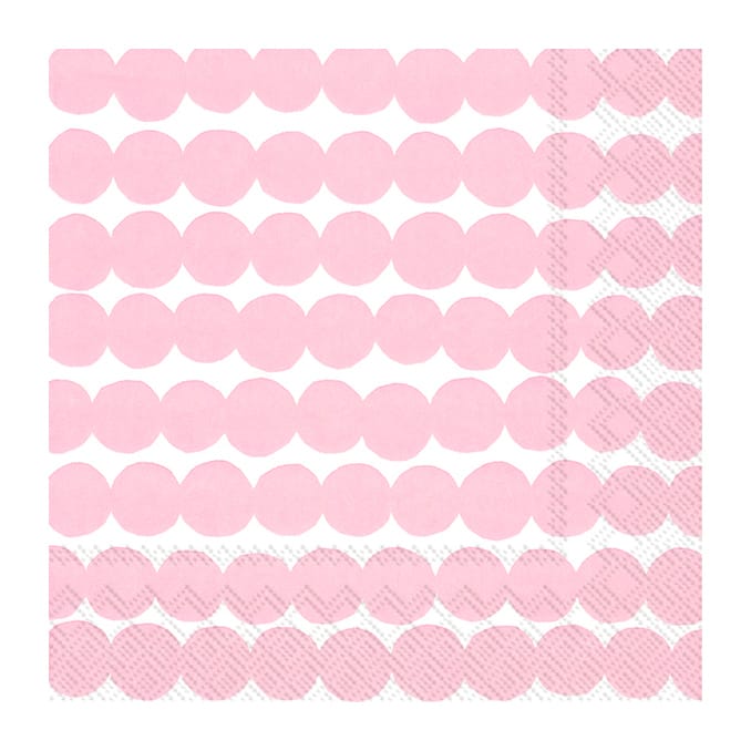 Räsymatto servet 33x33 cm 20-pack - White rose - Marimekko