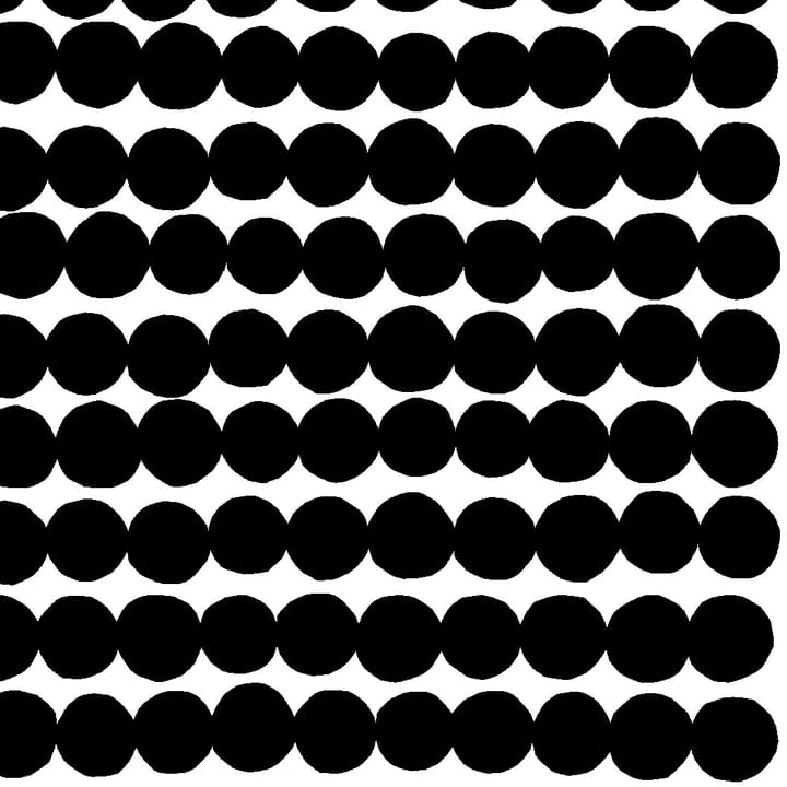 Räsymatto stof, zwart-wit Marimekko