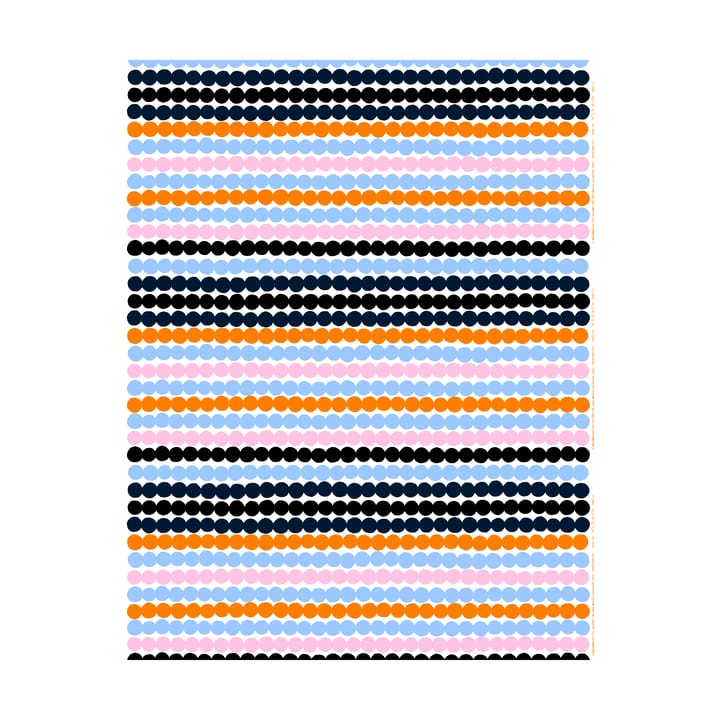 Räsymatto tafelzeil - White-pink-light blue-black - Marimekko