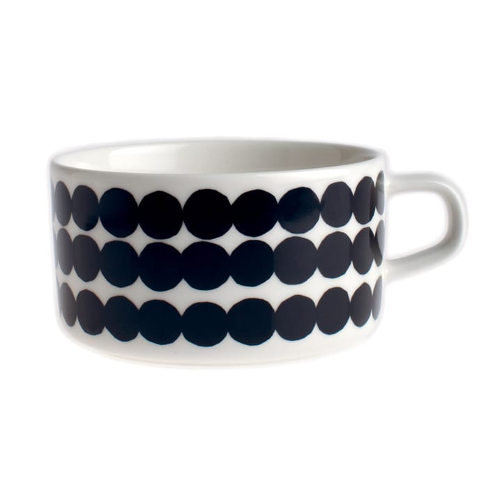 Räsymatto theekop 25 cl - zwart-wit - Marimekko