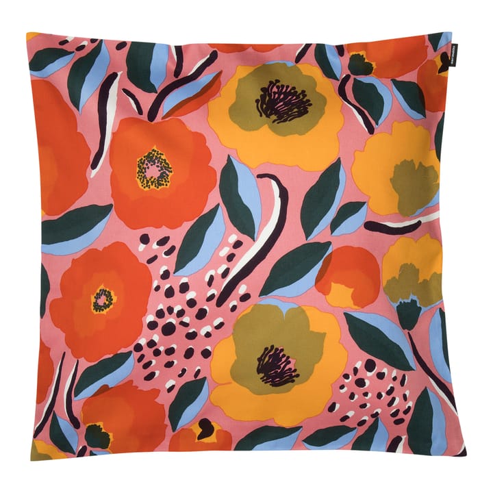 Rosarium kussenhoes 50 x 50 cm. - Roze-blauw-rood - Marimekko