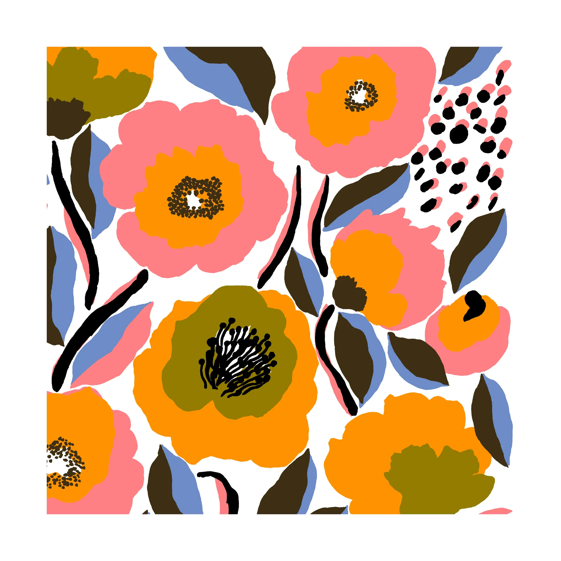 Rosarium servet 33x33 cm 20-pack, White Marimekko