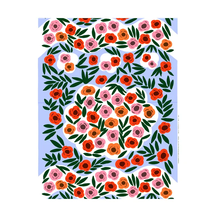 Ruukku stof - Blauw, multi - Marimekko