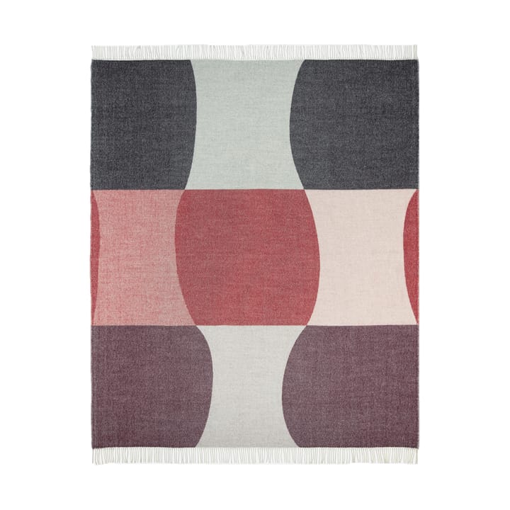 Sambara deken 140x180 cm, Off white-red-brown Marimekko