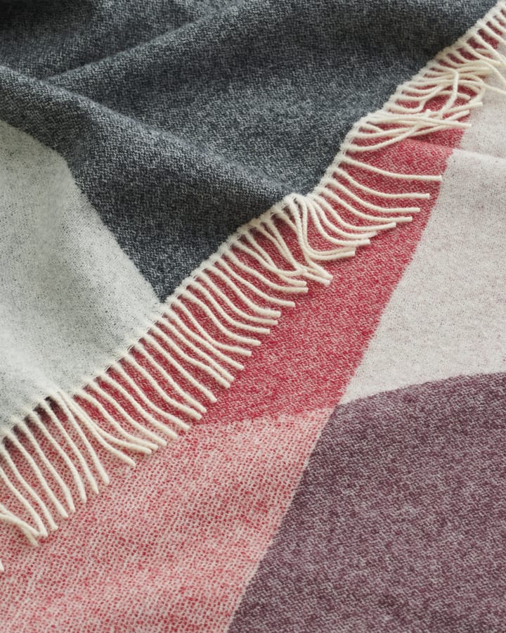 Sambara deken 140x180 cm, Off white-red-brown Marimekko