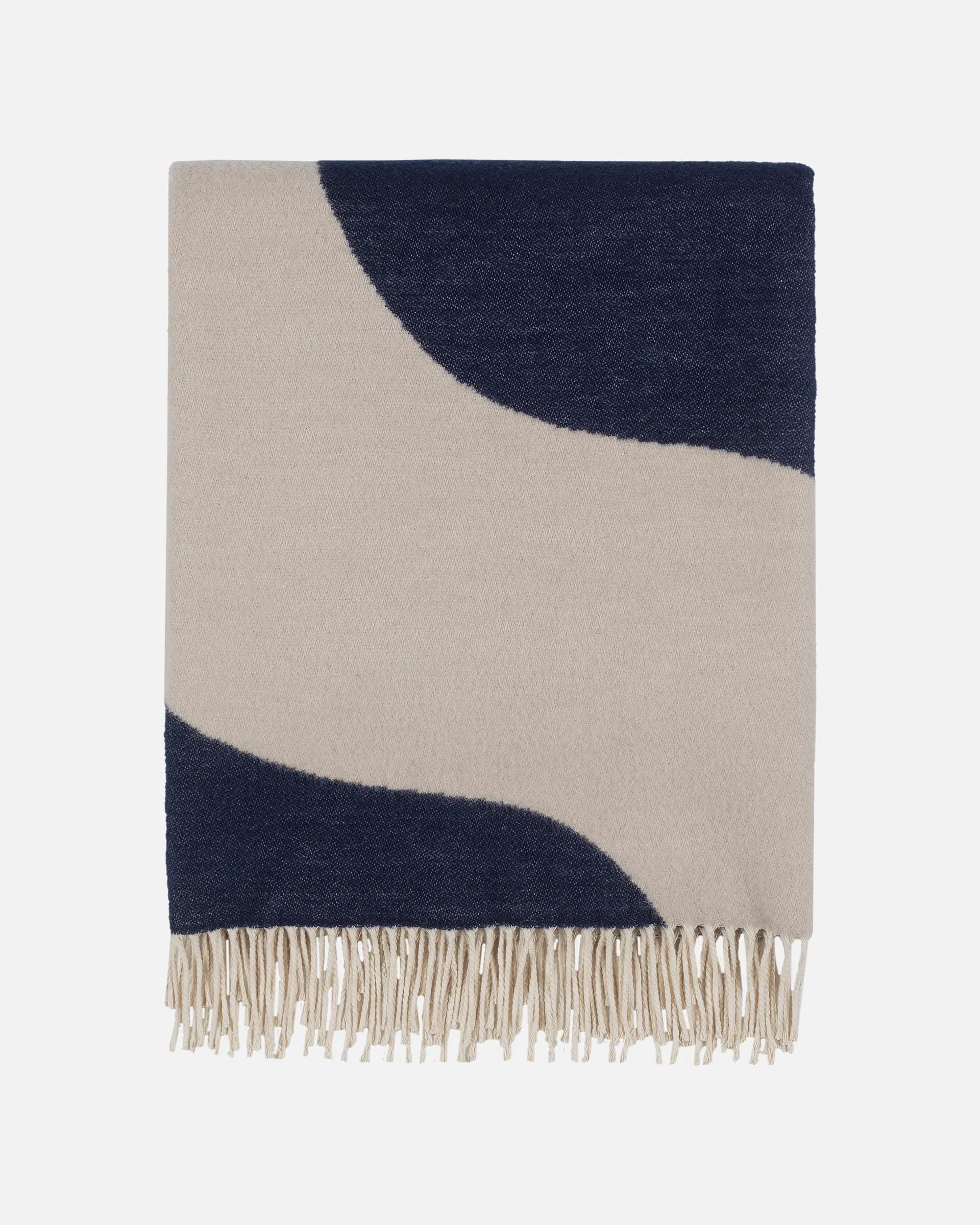 Seireeni deken 130x180 cm, Off white-dark blue Marimekko